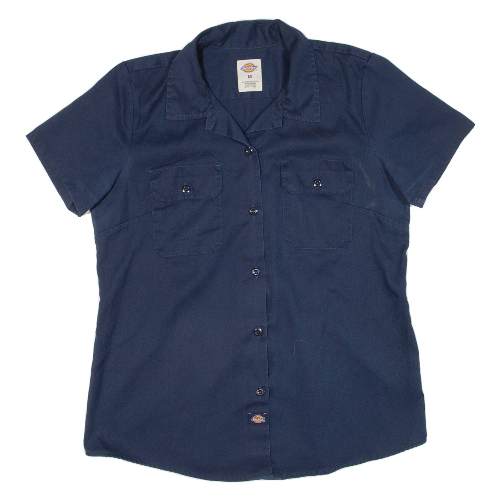 DICKIES Womens Worker Shirt Blue M