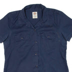 DICKIES Womens Worker Shirt Blue M