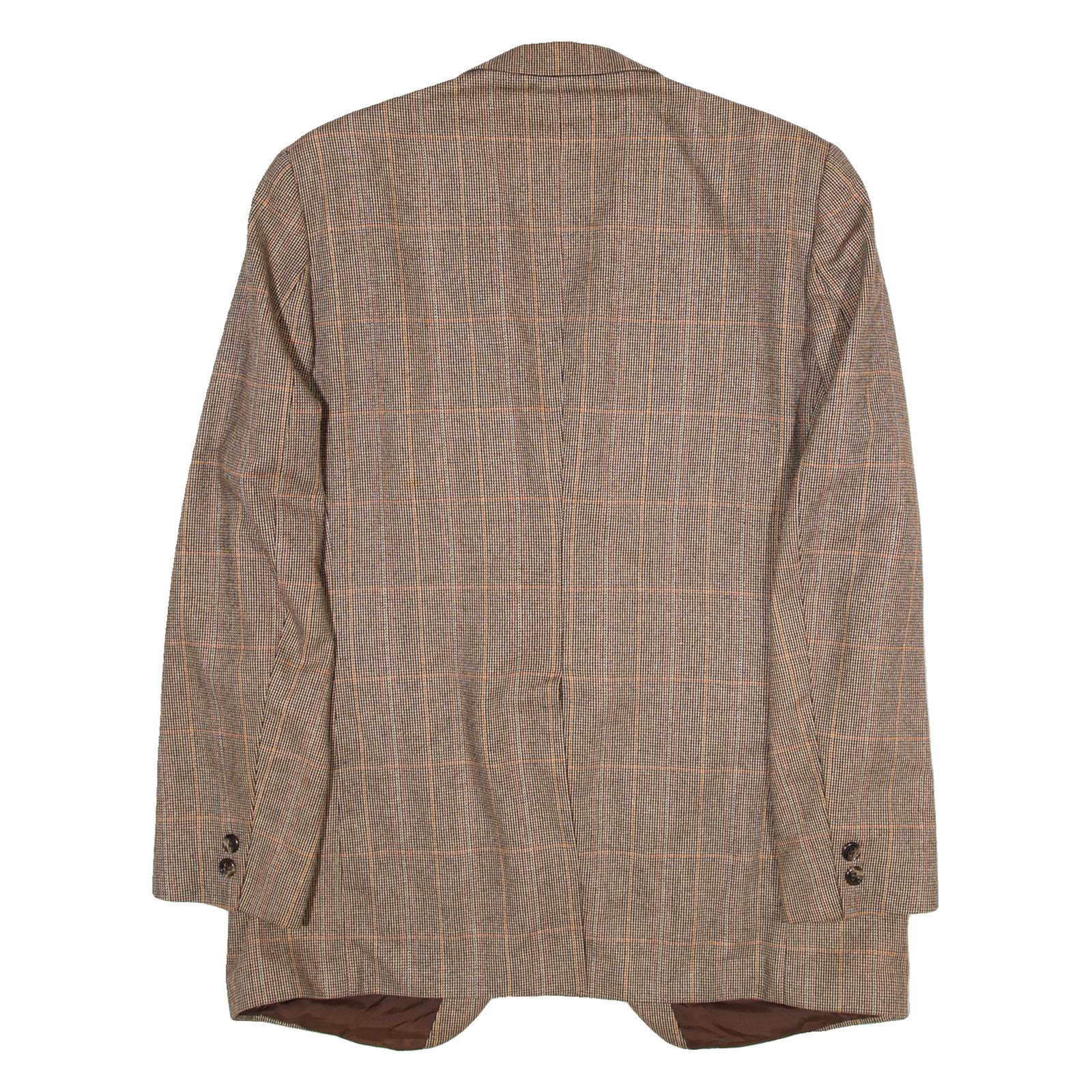 HIGHWOOD Mens Blazer Jacket Beige Wool Check M