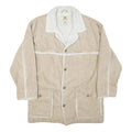 LEVI'S Mens Beige & Cream Button Jacket M Polyester Blend Corduroy Casual