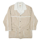 LEVI'S Mens Beige & Cream Button Jacket M Polyester Blend Corduroy Casual