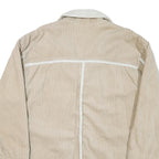 LEVI'S Mens Beige & Cream Button Jacket M Polyester Blend Corduroy Casual