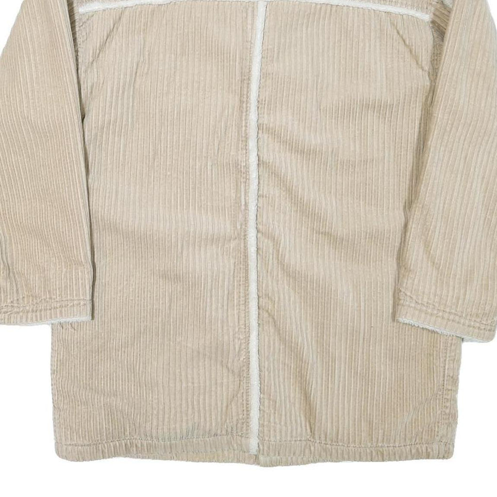 LEVI'S Mens Beige & Cream Button Jacket M Polyester Blend Corduroy Casual