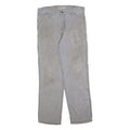 CARHARTT Mens Cotton Blend Grey Relaxed Fit Straight Trousers W34 L32 Workwear