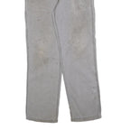 CARHARTT Mens Cotton Blend Grey Relaxed Fit Straight Trousers W34 L32 Workwear