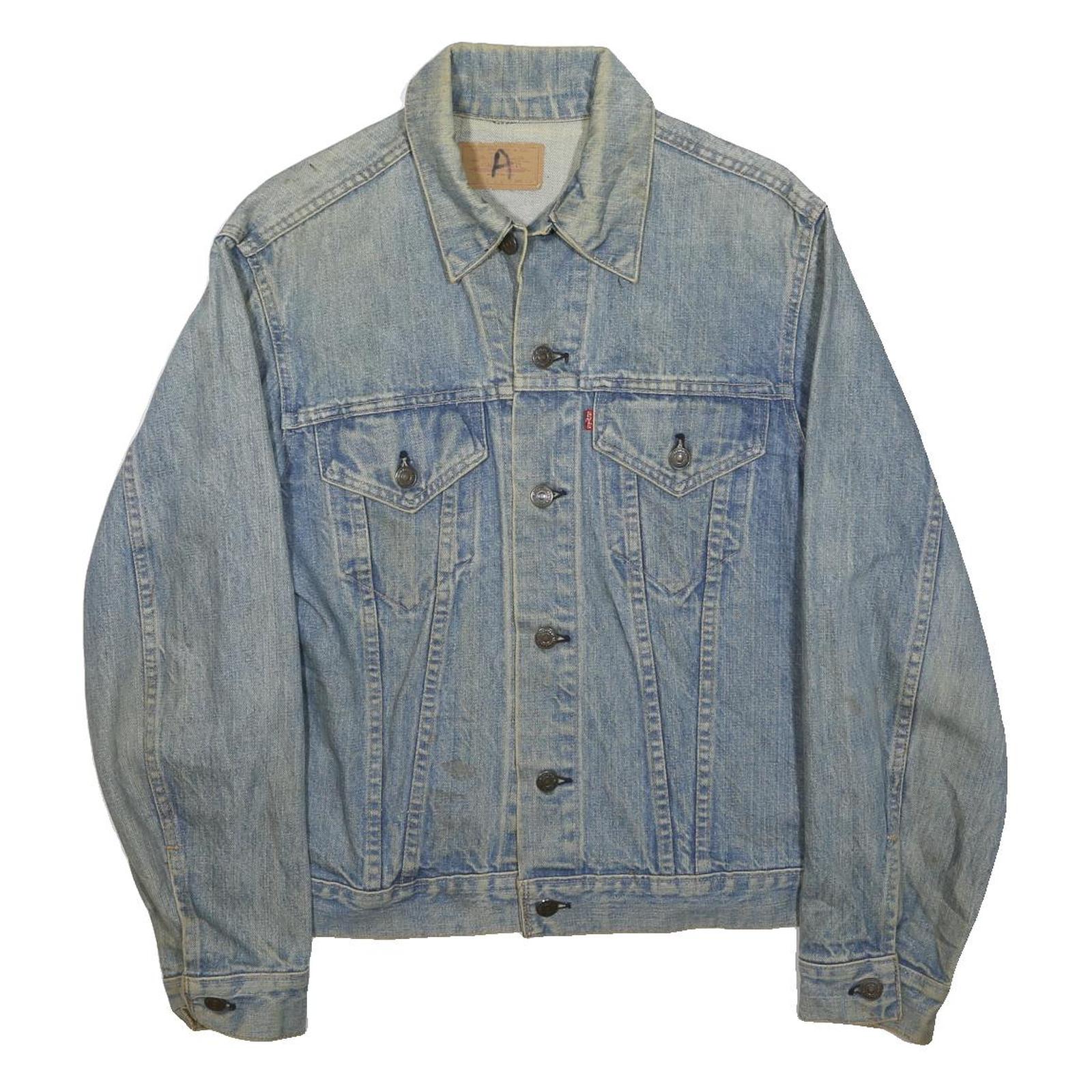 LEVI'S Mens Blue Denim Button Jacket M Casual Classic Vintage Retro Regular Fit
