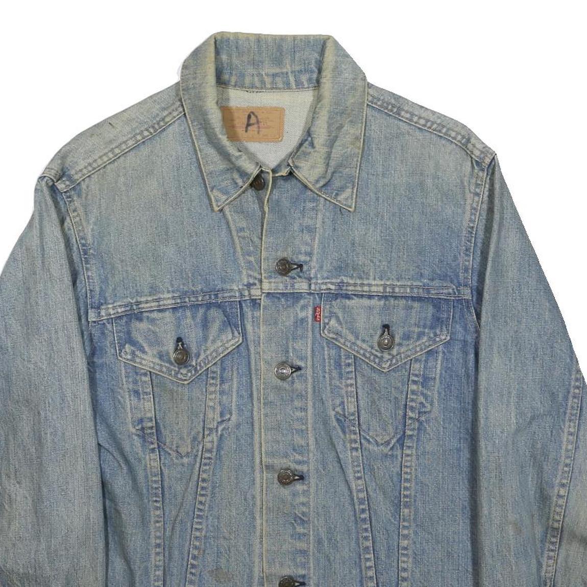 LEVI'S Mens Blue Denim Button Jacket M Casual Classic Vintage Retro Regular Fit