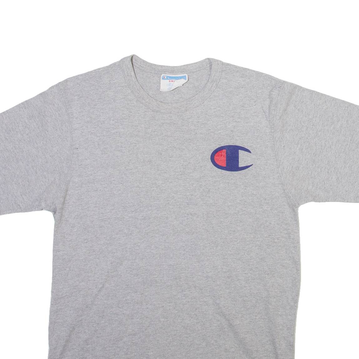 CHAMPION Mens T-Shirt Grey S