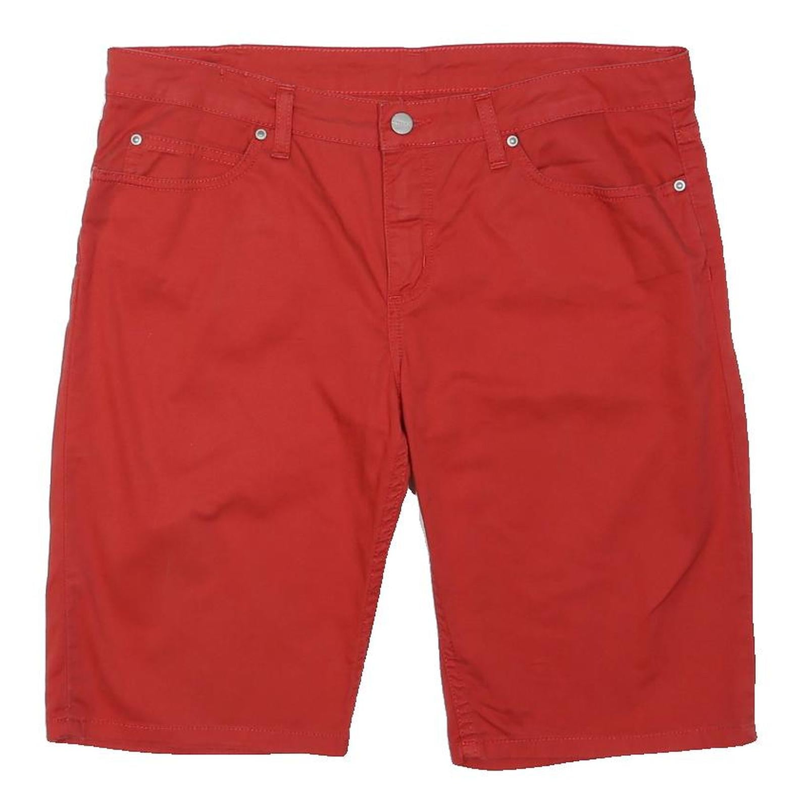 CARHARTT Mens Shorts Red Casual Cotton Blend M W34 Durable Workwear