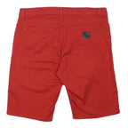 CARHARTT Mens Shorts Red Casual Cotton Blend M W34 Durable Workwear