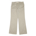 J.CREW Womens Cotton Blend Beige Regular Fit Straight Leg Trousers W31 L32