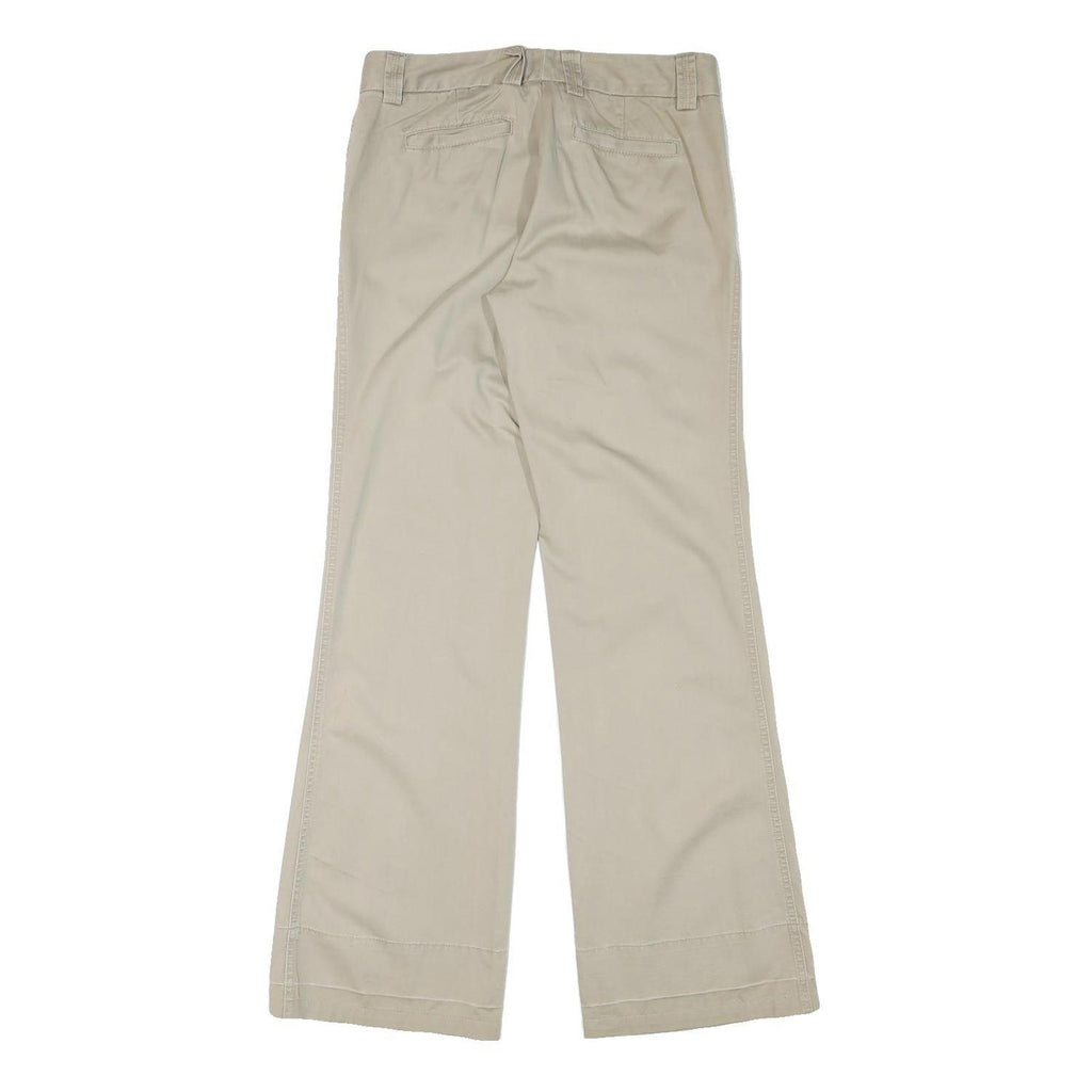 J.CREW Womens Cotton Blend Beige Regular Fit Straight Leg Trousers W31 L32