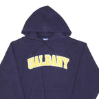 CHAMPION Mens Navy Ualbany Pullover Hoodie L Cotton Blend Casual
