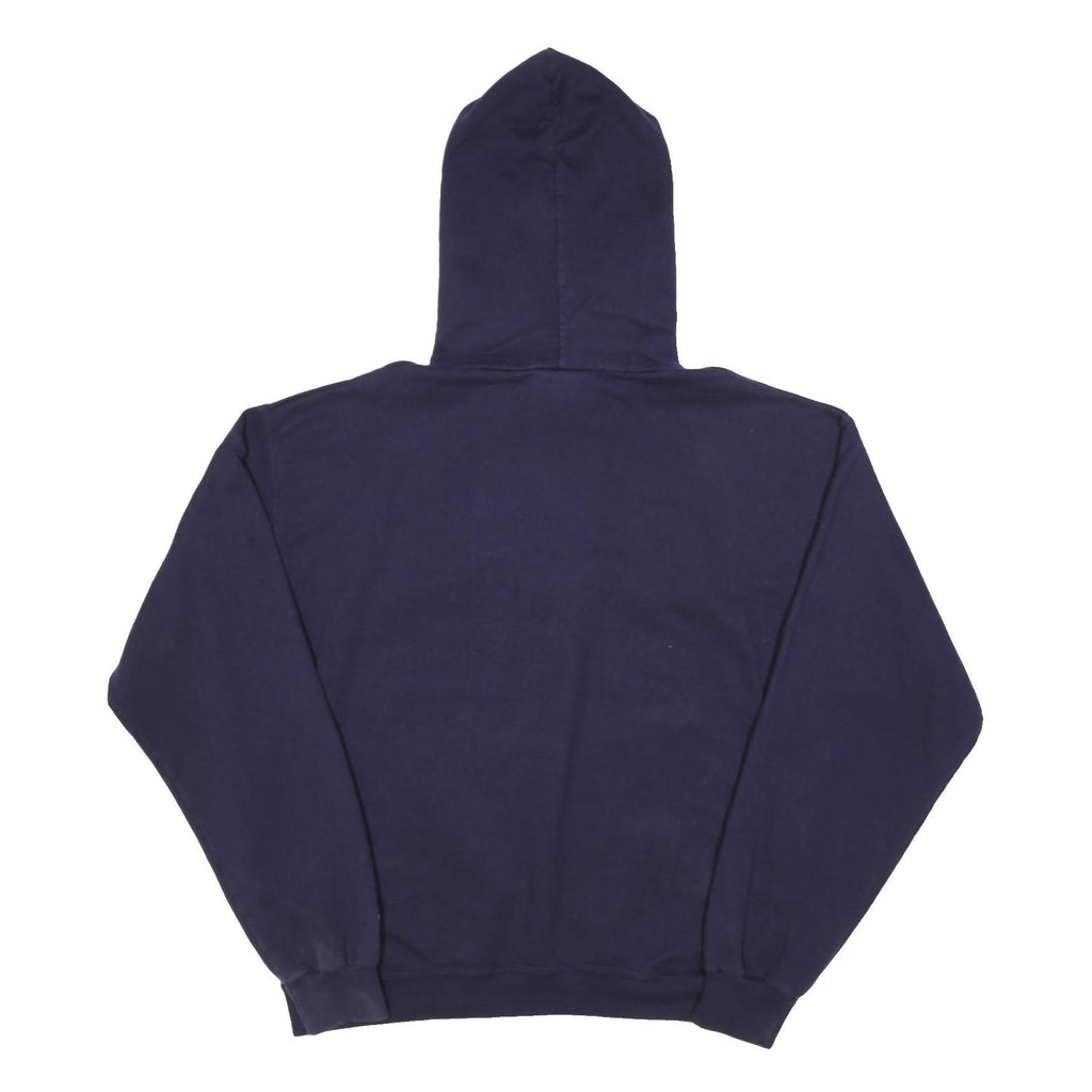 CHAMPION Mens Navy Ualbany Pullover Hoodie L Cotton Blend Casual