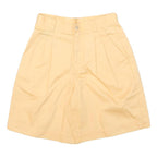 LIZ CLAIBORNE Womens Yellow Casual Shorts M W26 Cotton Blend Relaxed Fit