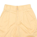 LIZ CLAIBORNE Womens Yellow Casual Shorts M W26 Cotton Blend Relaxed Fit