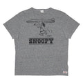TSPTR Mens Grey Snoopy Graphic T-Shirt L Short Sleeve Crew Neck Surf Print