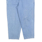 LADY BLAIR Womens Cotton Blend Blue Regular Fit Straight Leg Trousers W32 L26