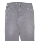 CARHARTT Carpenter Mens Trousers Grey Loose Straight W42 L30