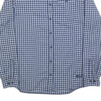 JACK WOLFSKIN Womens Blue & Navy Check Shirt S Outdoor Casual Button Front