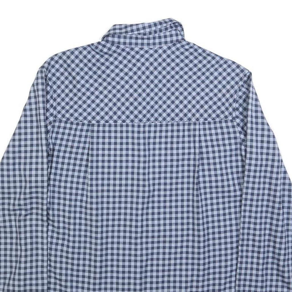JACK WOLFSKIN Womens Blue & Navy Check Shirt S Outdoor Casual Button Front