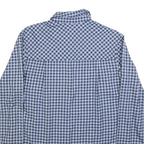 JACK WOLFSKIN Womens Blue & Navy Check Shirt S Outdoor Casual Button Front