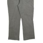 DICKIES Mens Cotton Blend Grey Regular Straight Trousers W42 L30 Workwear Zip