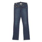TRUE RELIGION Womens Jeans Blue Slim Straight Denim Medium W24 L30 Classic Zip