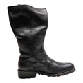 PALLADIUM Biker Boots Black Leather Womens UK 4