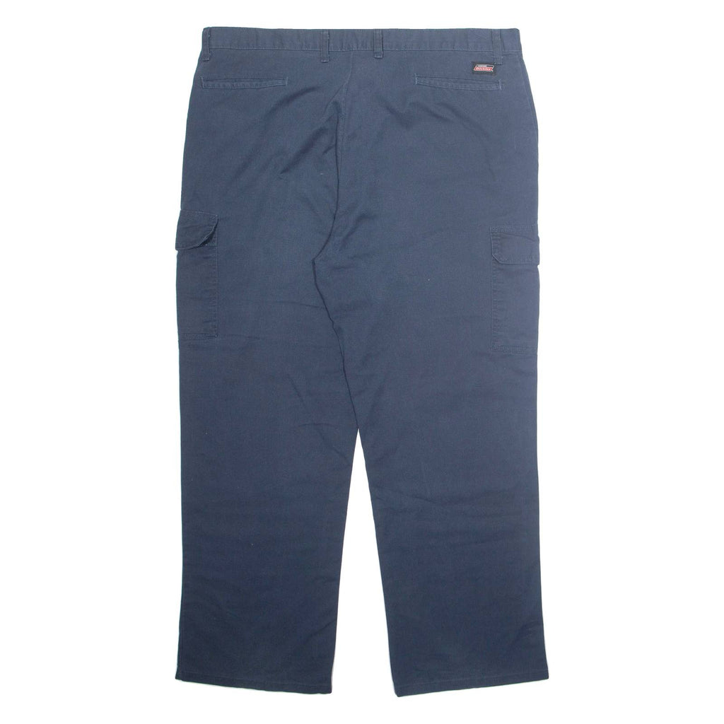 DICKIES Cargo Mens Trousers Blue Regular Straight W42 L32