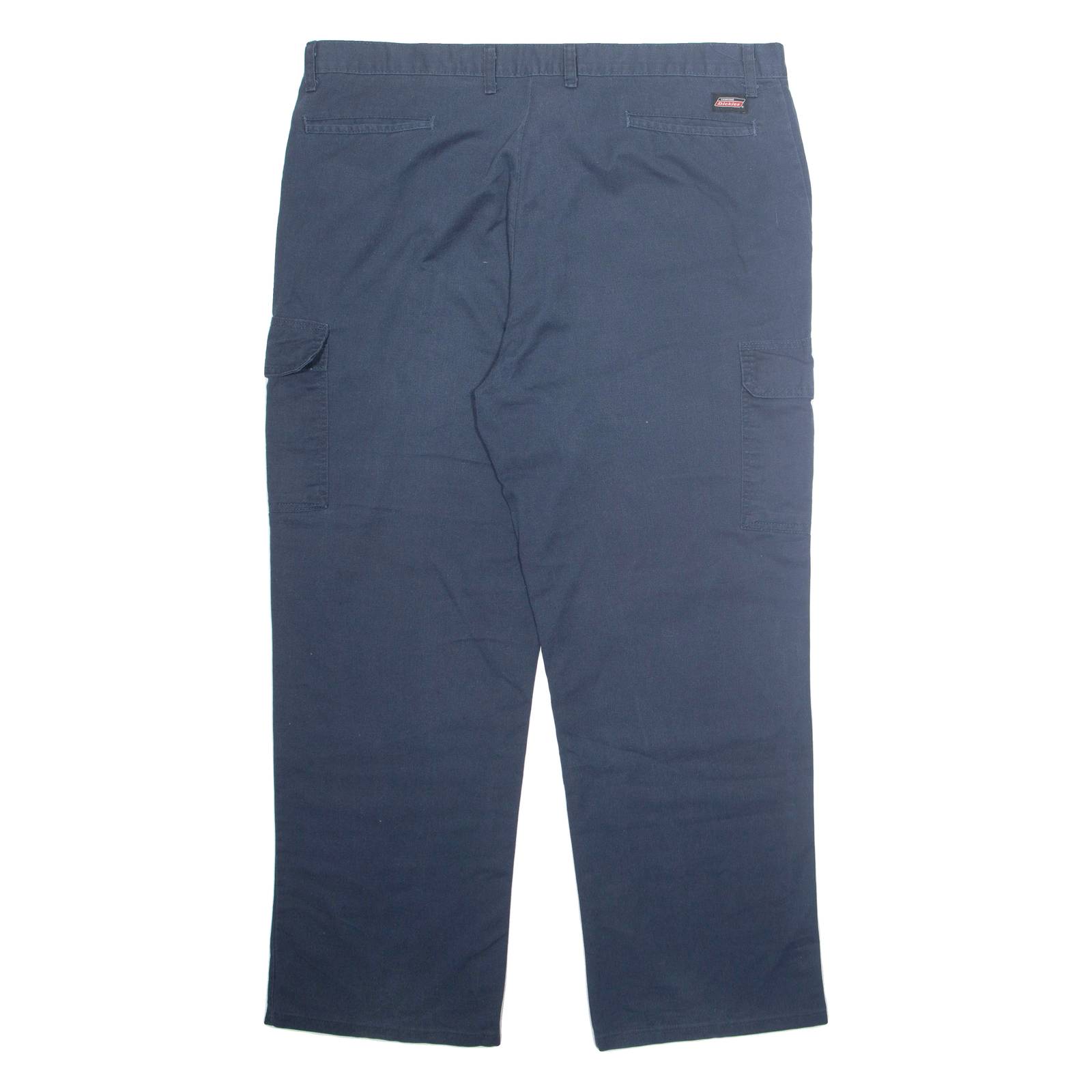 DICKIES Cargo Mens Trousers Blue Regular Straight W42 L32