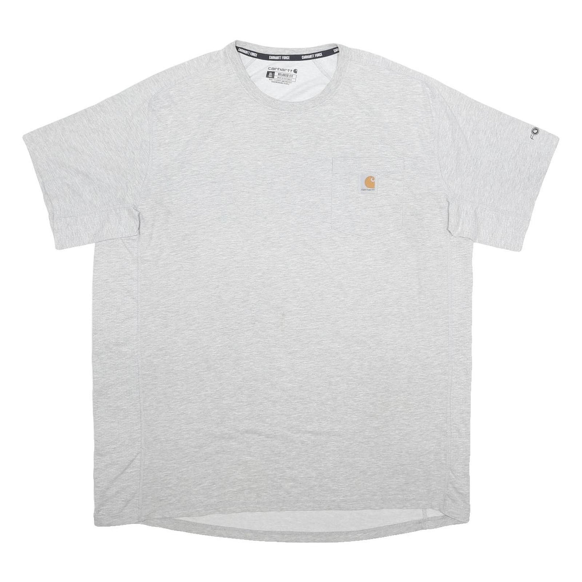 CARHARTT Mens Grey & Cream Pocket T-Shirt XL Short Sleeve Crew Neck Casual