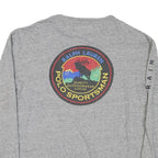 RALPH LAUREN Mens Grey Polo Sportsman Long Sleeve Crew Neck T-Shirt M Cotton