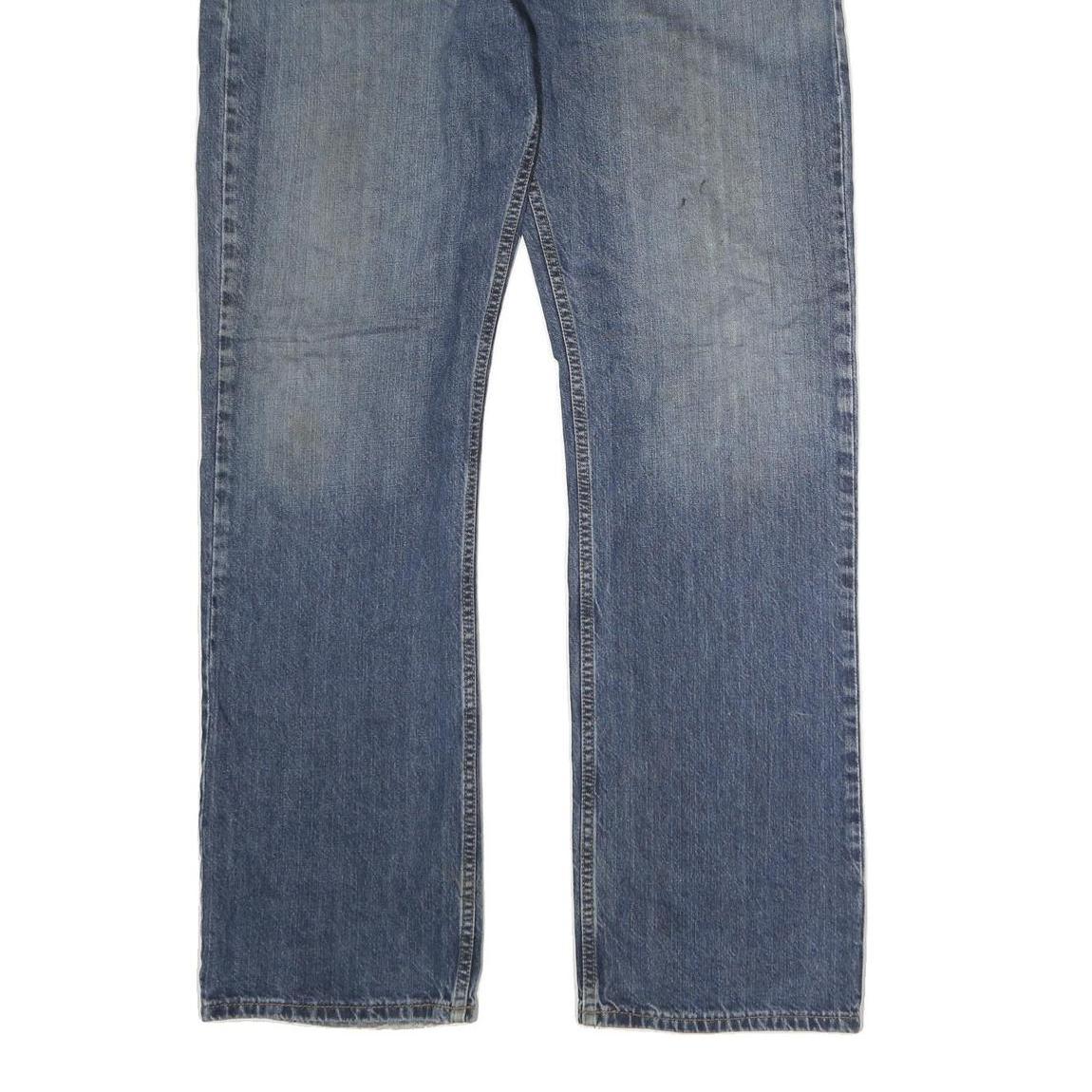 DICKIES Mens Regular Fit Straight Leg Denim Light Blue W38 L35 Zip Cotton Jeans