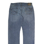 DICKIES Mens Regular Fit Straight Leg Denim Light Blue W38 L35 Zip Cotton Jeans