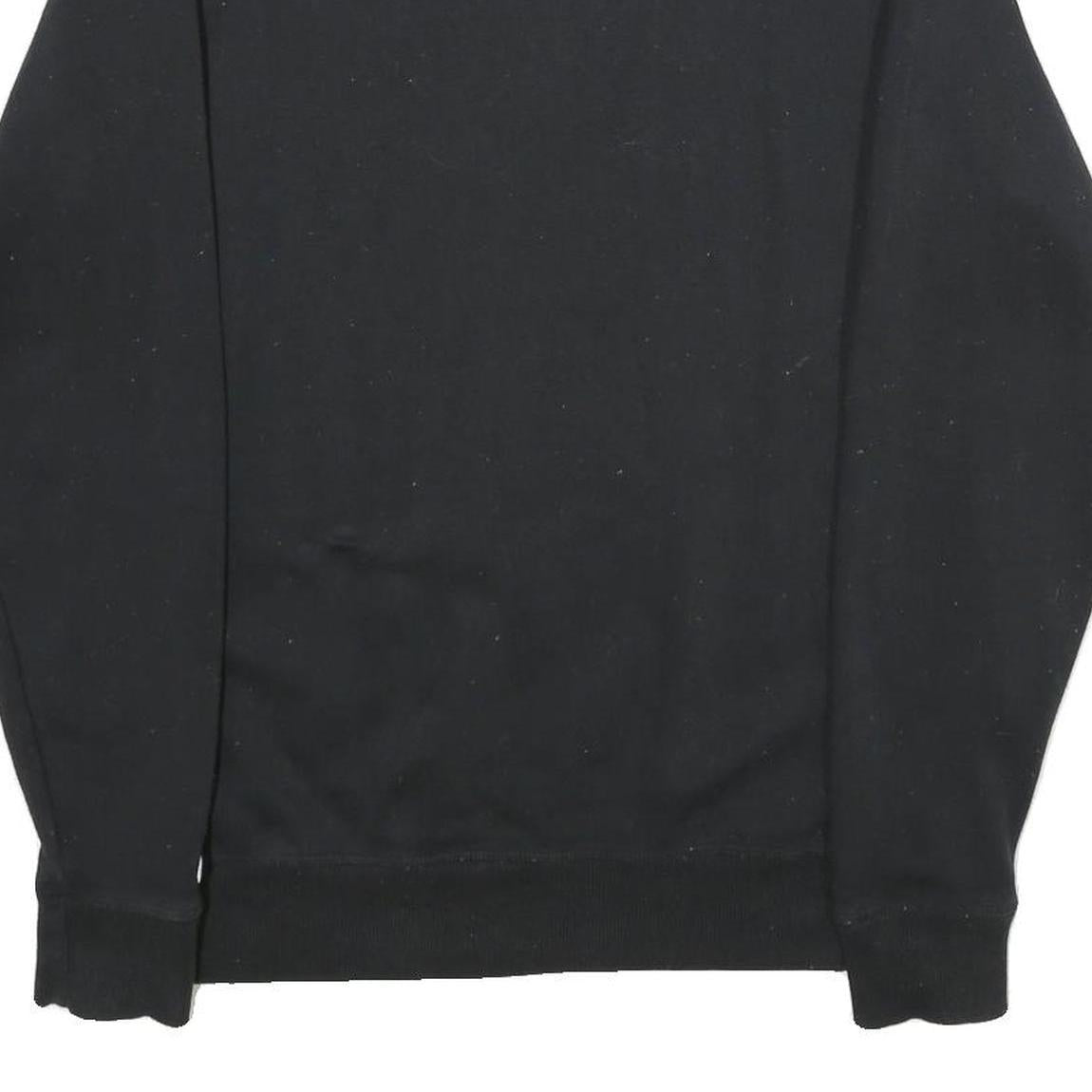 CHAMPION Mens Black S Crew Neck Cotton Blend Sweatshirt Pullover