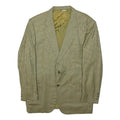 CARLO BARBERA Mens Beige & Brown Checked Wool Button Jacket M Woven Classic