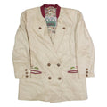 BOGNER Womens Blazer Jacket Beige Knit 90s XL