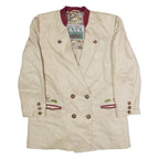 BOGNER Womens Blazer Jacket Beige Knit 90s XL