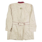 BOGNER Womens Blazer Jacket Beige Knit 90s XL