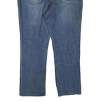 FADED GLORY Womens Regular Fit Blue Denim Jeans W36 L27 Embroidered Pocket