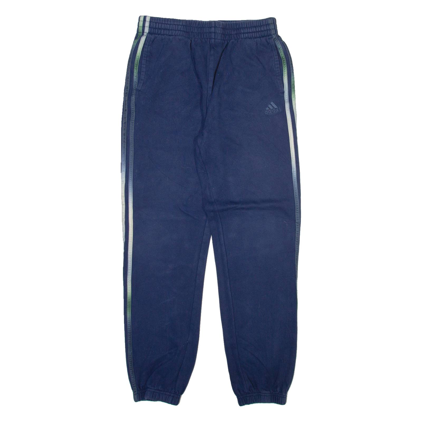 ADIDAS Womens Joggers Blue Tapered L W28 L28