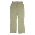 MAMMUT Womens Cotton Blend Beige Regular Straight Trousers W28 L29 Outdoor Zip