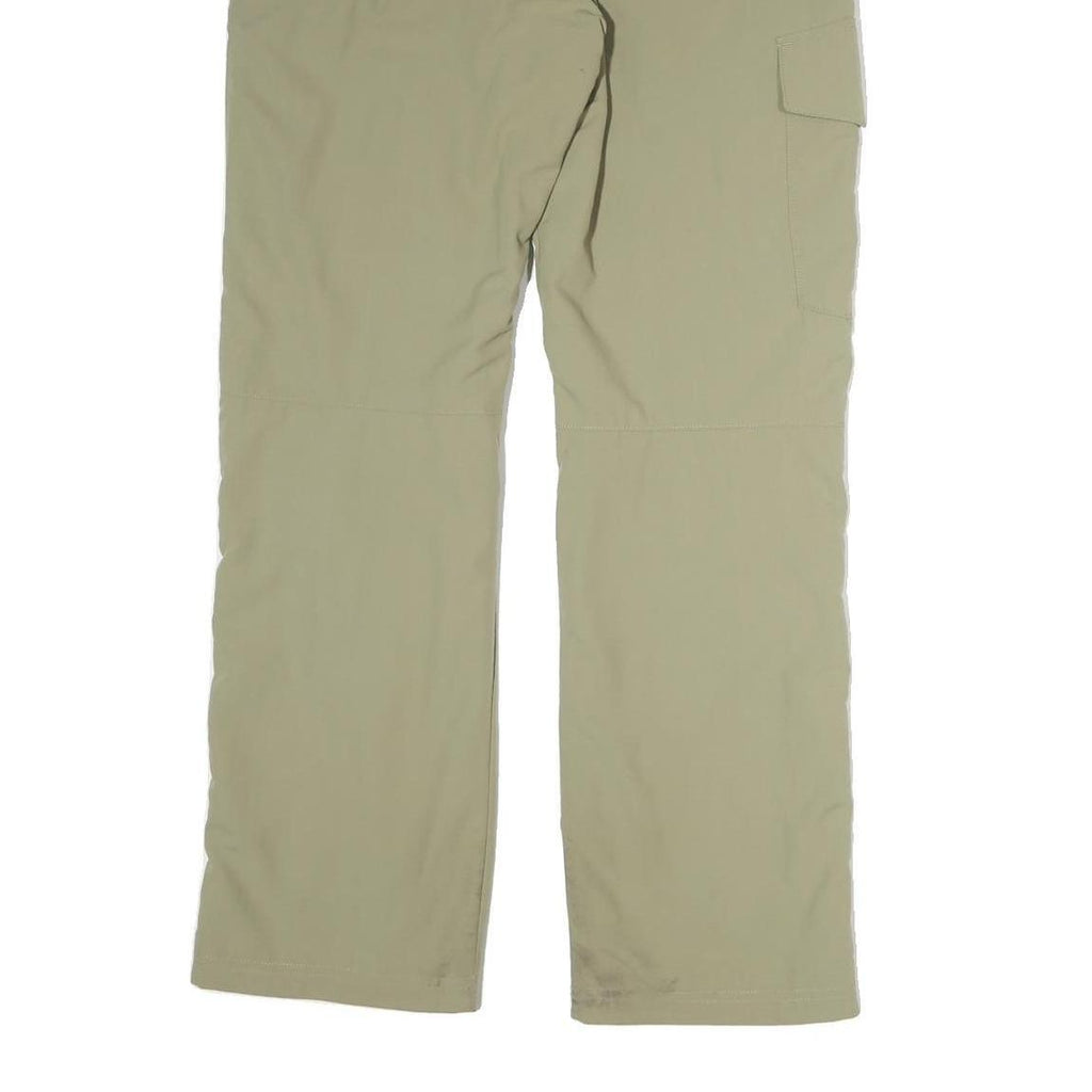 MAMMUT Womens Cotton Blend Beige Regular Straight Trousers W28 L29 Outdoor Zip