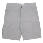 CARHARTT Mens Grey Cargo Shorts XL W38 Relaxed Fit Cotton Blend Workwear