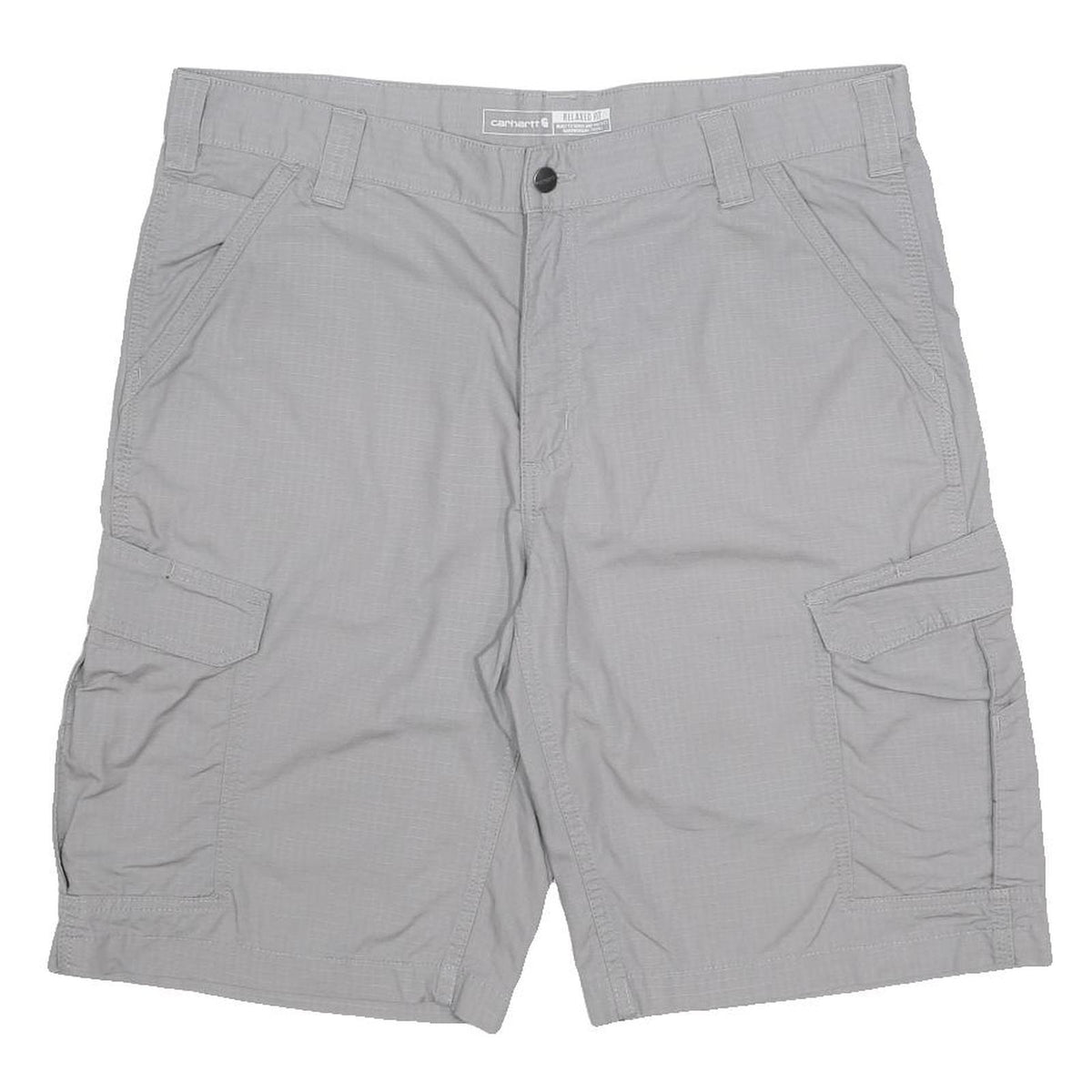 CARHARTT Mens Grey Cargo Shorts XL W38 Relaxed Fit Cotton Blend Workwear