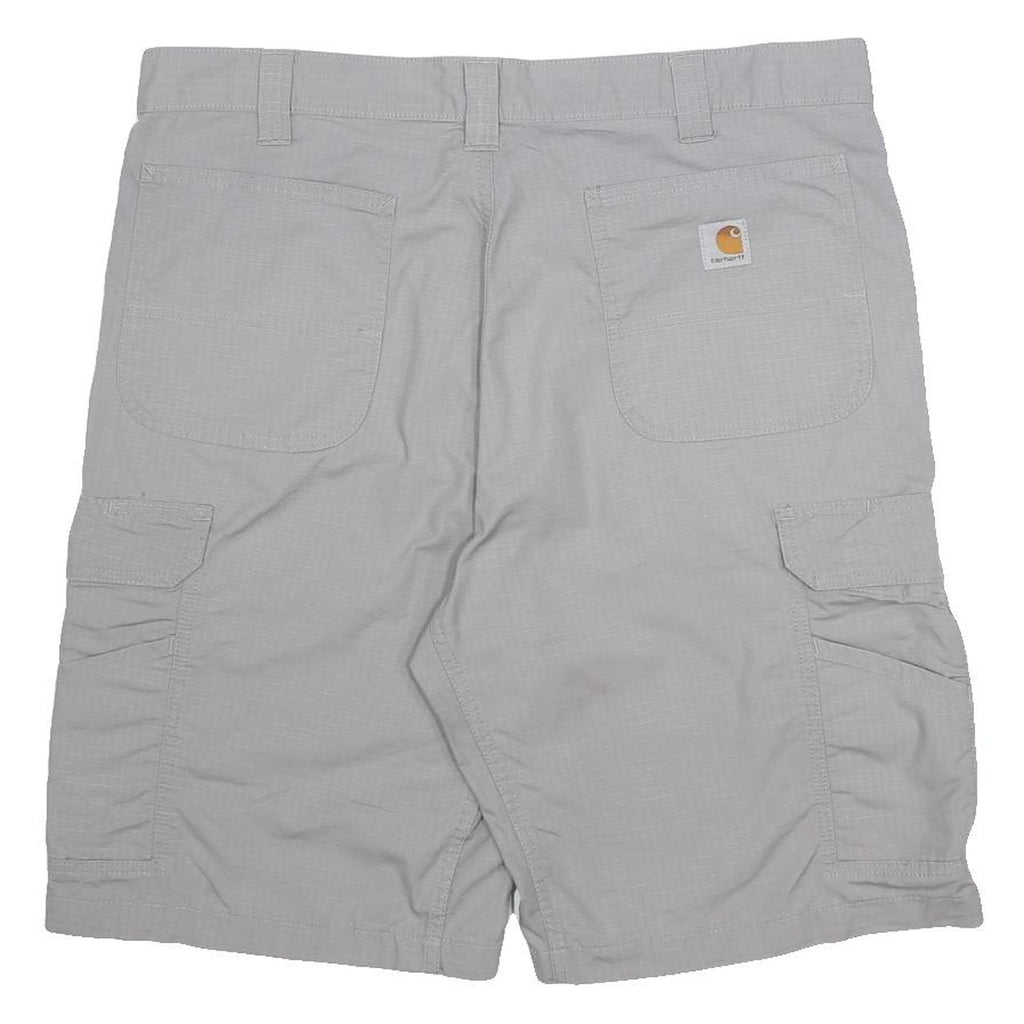 CARHARTT Mens Grey Cargo Shorts XL W38 Relaxed Fit Cotton Blend Workwear