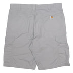 CARHARTT Mens Grey Cargo Shorts XL W38 Relaxed Fit Cotton Blend Workwear