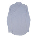 LACOSTE Mens Blue Cotton Blend Shirt M Long Sleeve Casual Classic