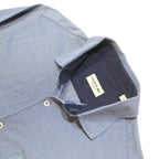LACOSTE Mens Blue Cotton Blend Shirt M Long Sleeve Casual Classic